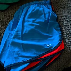 Nike running shorts.